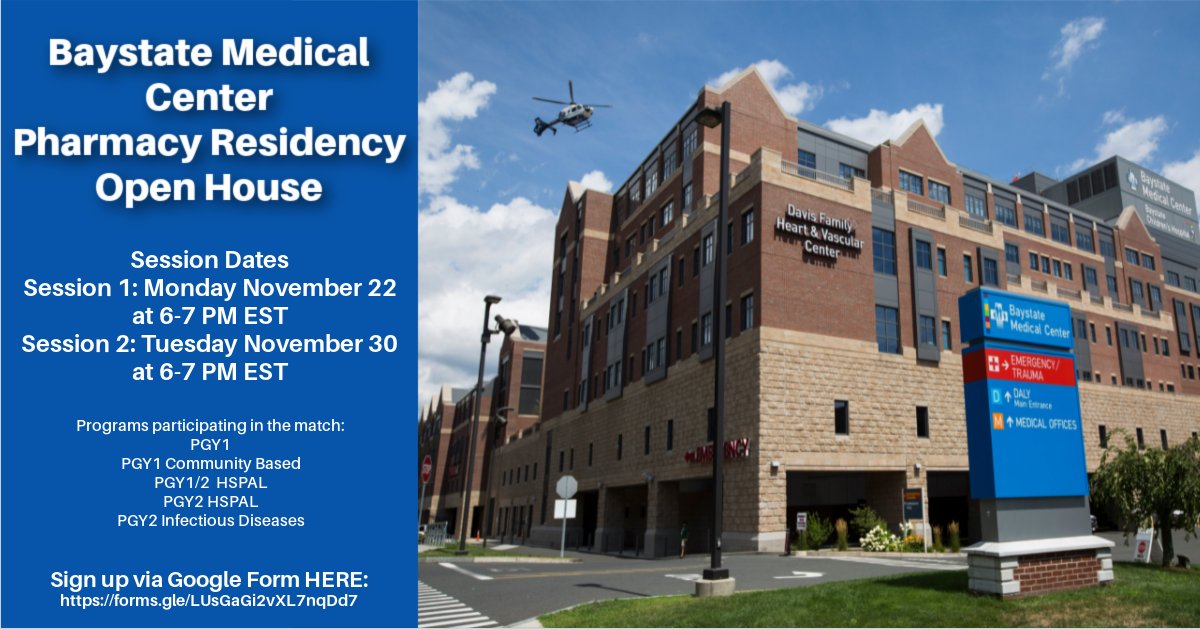 Baystate Pharmacy Residency tweet media