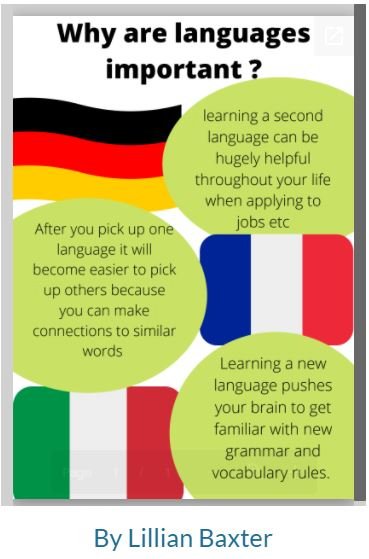 🌍🇫🇷🇪🇸 For Careers Week in our S4 Spanish class we looked at #futurepathways with Languages. Which language will you explore today? #skillsforlife Click below to find out more about the personal, social and career benefits of each language. languagesconnect.ie/languages-in-m…