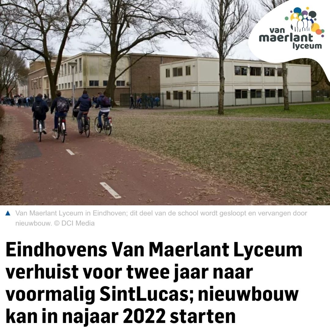 Zomer 2022 begint de verbouwing van ons hoofdgebouw en zomer 2024 hebben we een vernieuwd schoolgebouw. De andere locatie is goed geregeld. Volgend schooljaar verhuizen we naar de Von Flotowlaan. We zijn er klaar voor! Het ED geeft meer diepgang.

ed.nl/eindhoven/eind…)