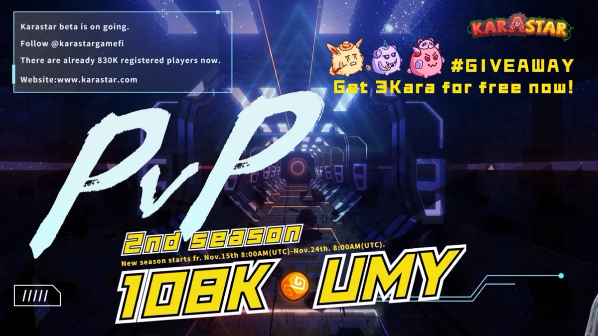 🚀 Airdrop: KaraStar 
💰 Value: $500,000 USDT Bonus
👥 Referral: Invite Friends For More Entries
📅 End Date: 24th November, 2021
🏦 Distribution Date: After 2 Days of Event End

Go to the Airdrop Page
share.karastar.com/share.html?su=…

#Airdrop #Crypto #Airdrops #cryptocurrency #giveaway