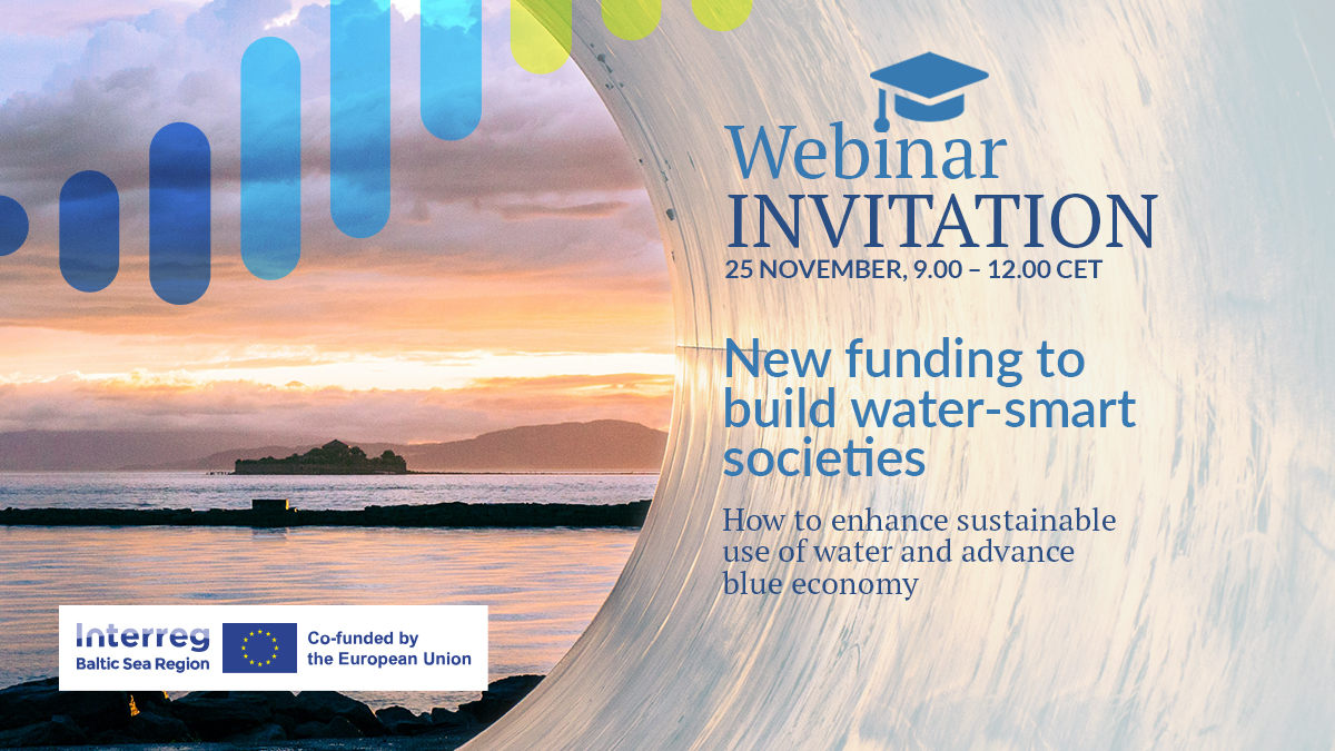 📣The #Interreg #BalticSeaRegion WEBINAR on smart-water societies is approaching! Do not miss your chance to learn more about new #eufunding. Register ➡️interreg-baltic.eu/calendar/regis… 
#euregionalfunds #EuinmyRegion