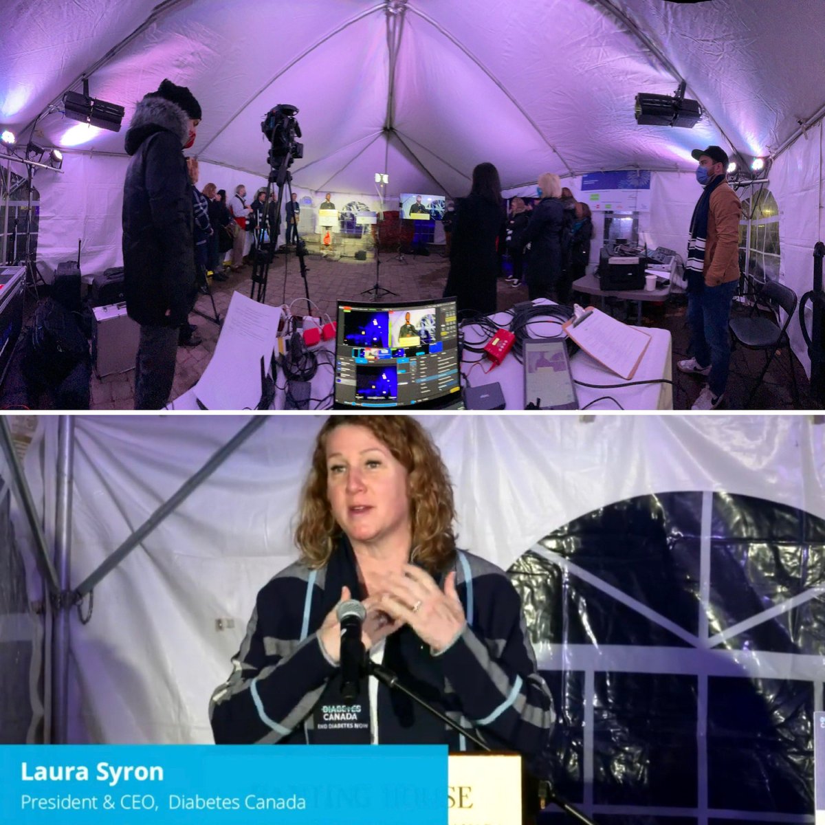 AdventureArt's tweet photo. Proud to #webcast @DiabetesCanada 100 year celebration for discovery of #insulin to the world. We can’t wait another 100 years for cure. #worlddiabetesday #DiabetesAwarenessMonth #torontowebcasting #videoproduction #chrisowenhalper #livestreamstudio #vimeo https://t.co/64VpXRuo3W