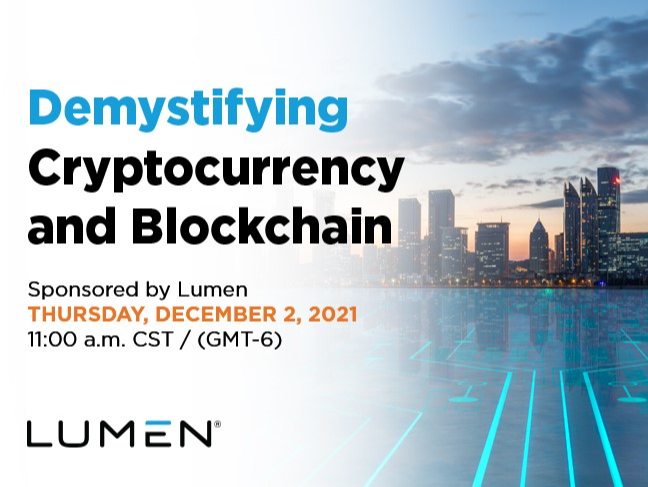 CTGodbout's tweet photo. Join Dan Albert, Executive Director at Solana Foundation, and Bryn Norton, VP of Platform &amp; Technology Solutions with Lumen on 12/2 as they explore how the latest technology enables us to move the chain closer to digital interaction.  Register now. #blockchain #cryptocurrency https://t.co/VwSHnJGEVV