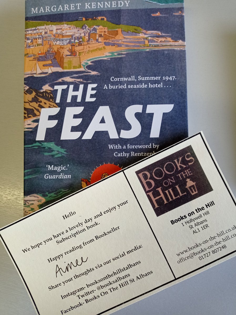 mrshumphrer's tweet photo. Totally over the moon with my gift! A friend bought me a book subscription from @BooksAlbans, and they chose me this book - it looks right up my street, and I am stoked. Thanks Libby for the gift, and Aimee for choosing The Feast! #bookloverslovebooks #happydays #bookworm https://t.co/JDiuX7tmPN