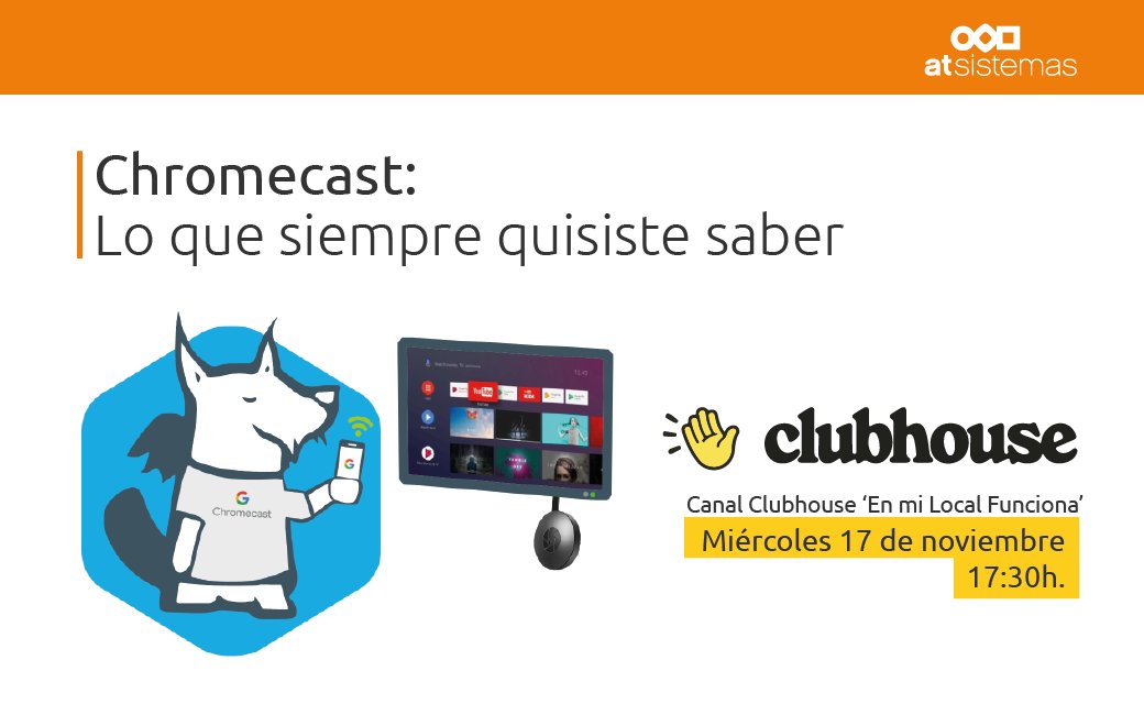 enmilocalfun's tweet photo. 📢 ¡Abrimos canal en @clubhouse! 

Este miércoles arrancaremos con una charla muy #tekkie sobre el #Desarrollo de Aplicaciones #Chromecast. 🗣

Suscríbete al canal y disfruta de estas live sessions en las que tú también puedes participar➡ https://t.co/QLpYJw4osb

#Developers #IT https://t.co/ltxAuZQnSY