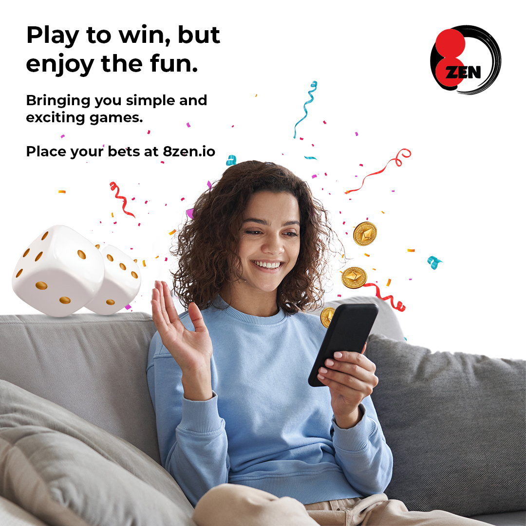 8zen_io's tweet photo. #CryptoGambling at your comfort. Place your Bets and Win #Ethereum 

#cryptotrading #Cryptos #cryptocurrencies #CryptoInvestment #Gambling #games #NFT #fun #MondayMotivation #payouts #mondaythoughts https://t.co/7hszBaLZ5R