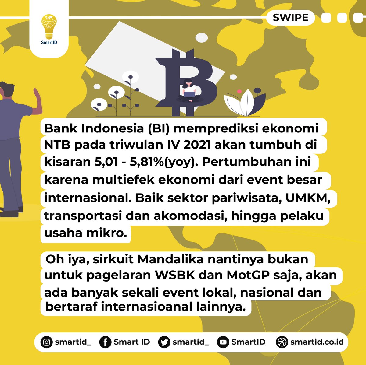 smartid_'s tweet photo. ini dia Sirkuit Mandalika namanya sirkuit ini memiliki dampak positif nantinya. Dapat meningkatkan ekonomi negara dan warga lokal . Dengan acuan prediksi BI (Bank Indonesia) bahwa sektor pariwisata, UMKM, transportasi dan pelaku usaha mikro akan naik pesat nantinya! https://t.co/nh0abbQBSw