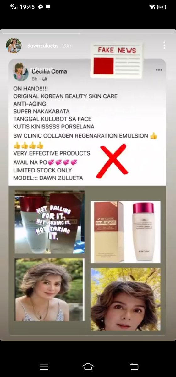 Roselyn191's tweet photo. Kung sino ka man, pls lng wag mo ng dinadamay-damay si Mama DAWN ZULUETA...

'Fake news''

@DawnZpost @Viv721 @CD_Penguins https://t.co/DQhbkAlWeD