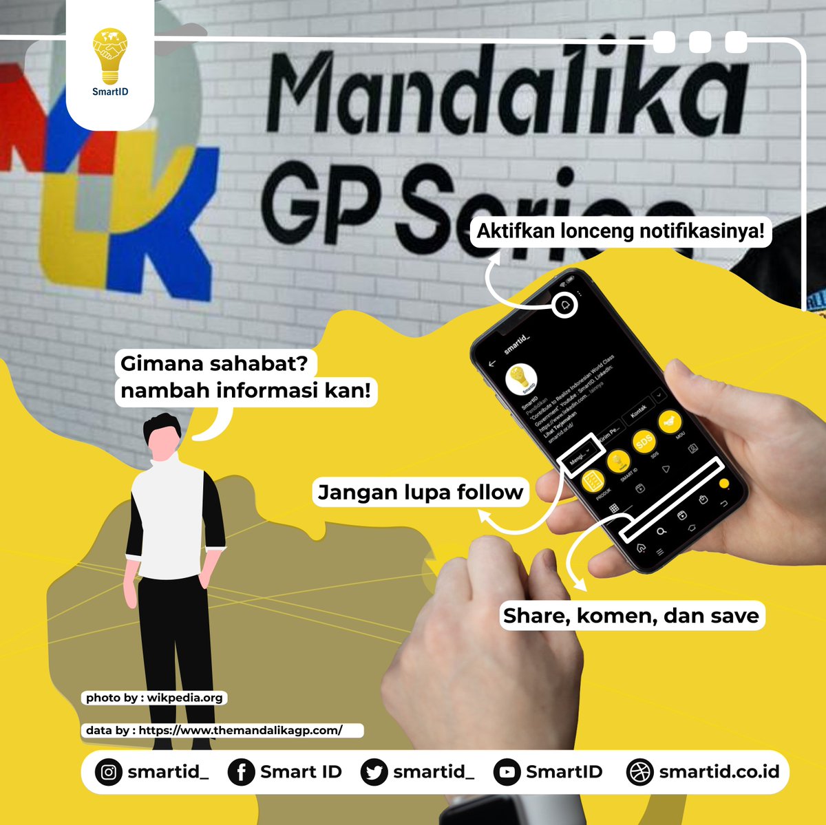 smartid_'s tweet photo. ini dia Sirkuit Mandalika namanya sirkuit ini memiliki dampak positif nantinya. Dapat meningkatkan ekonomi negara dan warga lokal . Dengan acuan prediksi BI (Bank Indonesia) bahwa sektor pariwisata, UMKM, transportasi dan pelaku usaha mikro akan naik pesat nantinya! https://t.co/nh0abbQBSw