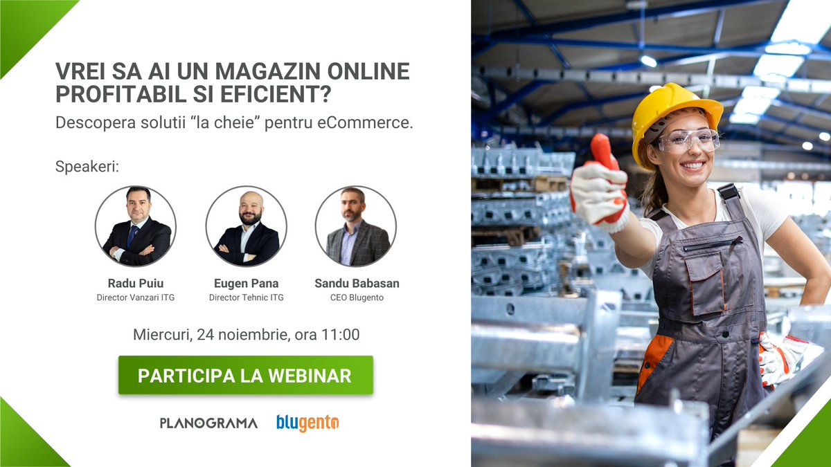 it_genetics's tweet photo. Miercuri, 24 noiembrie, ora 11:00, te invităm la un webinar LIVE interactiv în care îți vom prezenta două soluții dedicate de e-commerce care te ajută să ai un magazin online profitabil si eficient. 
Rezervă-ți locul: https://t.co/exPrjeIQ0M https://t.co/rCyZCP7yZY