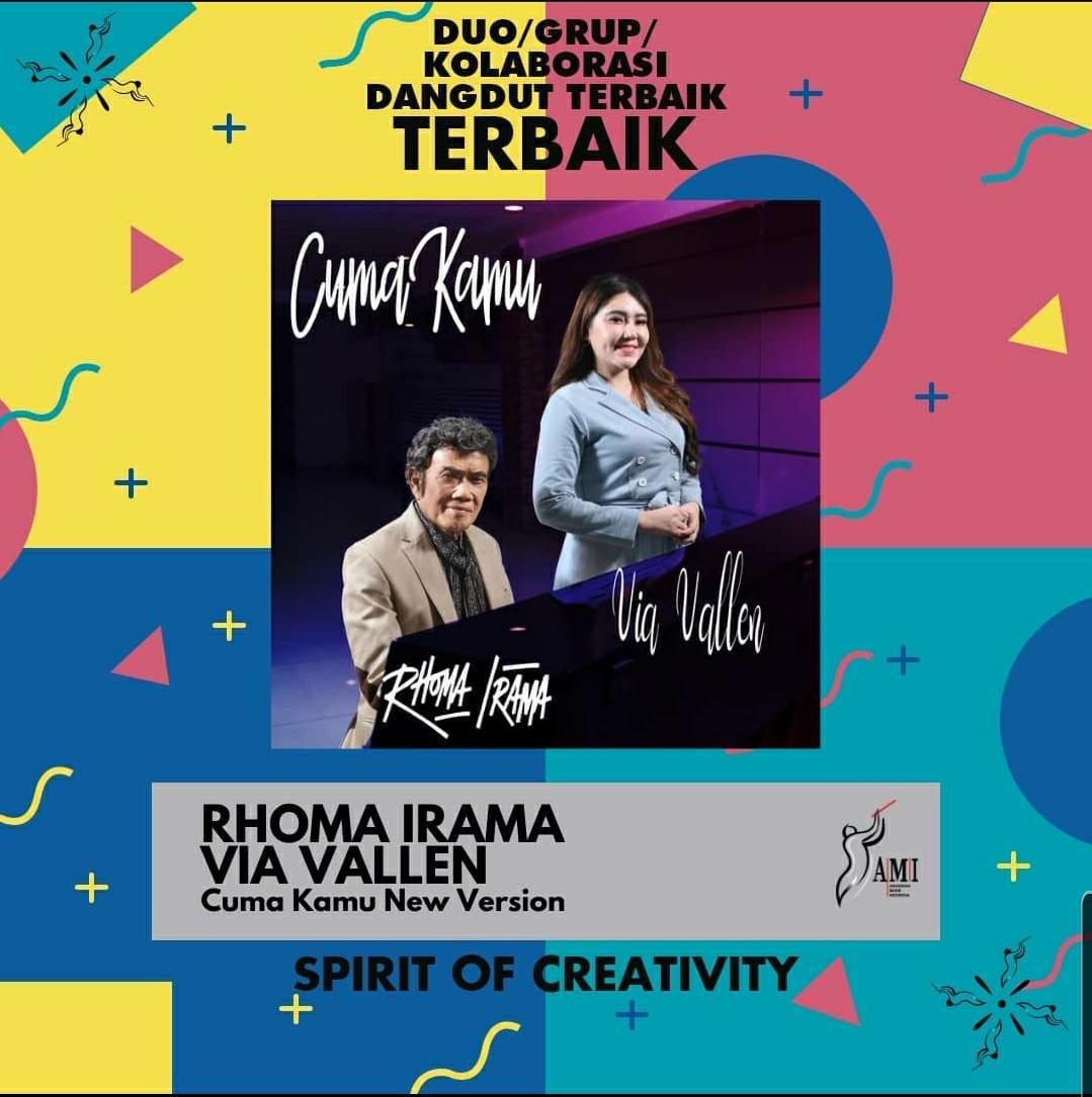 GPRecordsID's tweet photo. Terimakasih @amiawards atas penghargaannya tahun ini🙌🥳
Rhoma Irama feat Via Vallen - Cuma Kamu (New Version) berhasil meraih penghargaan sebagai DUO/GRUP/KOLABORASI DANGDUT TERBAIK🎉
#GPRecords #AMIAwards #SpiritOfCreativity https://t.co/lfDlal9WEe