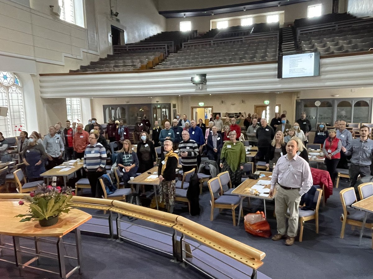 Speaking at <a href="/CTiPlymouth/">CTIPlymouth</a> Churches Together in Plymouth to 90 church and charity leaders about the church &amp; “city transformation” and “racial justice”. An incredibly inspiring group of leaders ably led by Chris Clewer… #Church #Unity