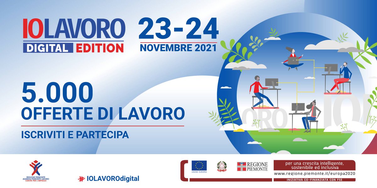 IOLAVORO's tweet photo. ⏰ Non perdere #IOLAVOROdigital: partecipa online all'evento e scegli tra oltre 5.000 di offerte di #lavoro.
➡ Iscriviti e crea il tuo profilo: potrai inviare la tua candidatura e sostenere colloqui con i recruiter.
👉https://t.co/iIZdZbFmWJ https://t.co/L9pEOUse6q