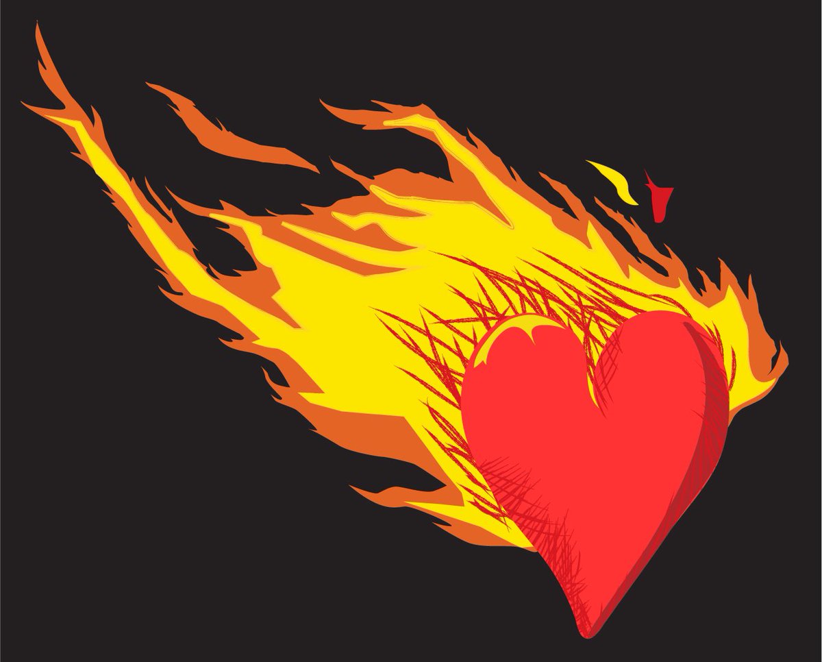 kippoart's tweet photo. Burning Hearts V.1 &amp; V.2 https://t.co/zDlGB9tTUN