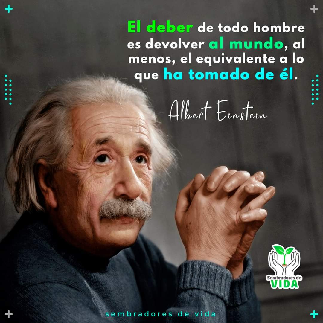 ecosembradores's tweet photo. Debemos hacer algo por la naturaleza, no podemos quedarnos de brazos cruzados mientras el medio ambiente se destruye cada vez más

El deber de todo hombre es devolver al mundo, al menos, el equivalente a lo que ha tomado de él

Albert Einstein

💚🌱🌳
#SembradoresdeVida https://t.co/YxVP8f7ckN