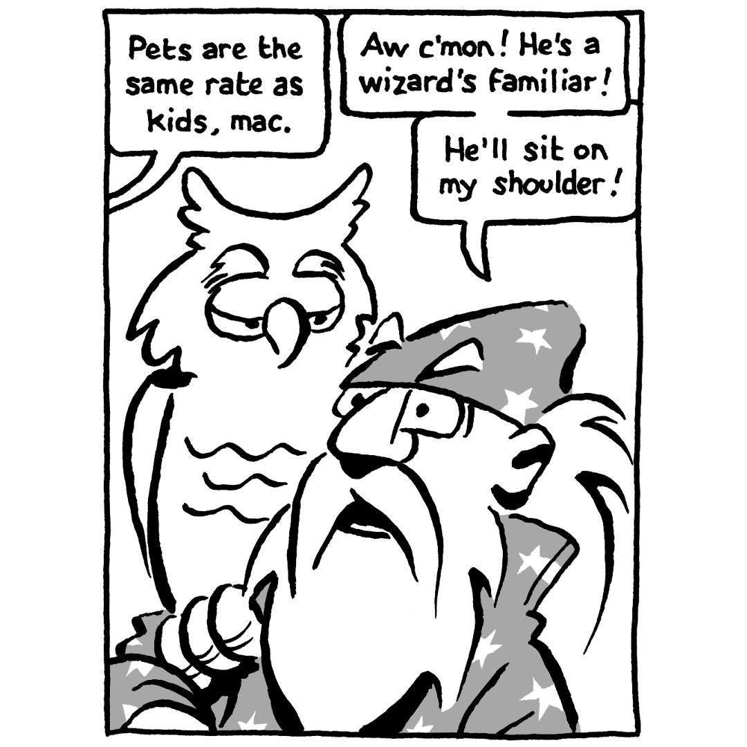 johncomic's tweet photo. new episode of "Not That Magic: Tales of Vernor Magus" (the Wizard of More Or Less) #comics #comicstrip #NotThatMagic #VernorMagus https://t.co/POT6VW3peN