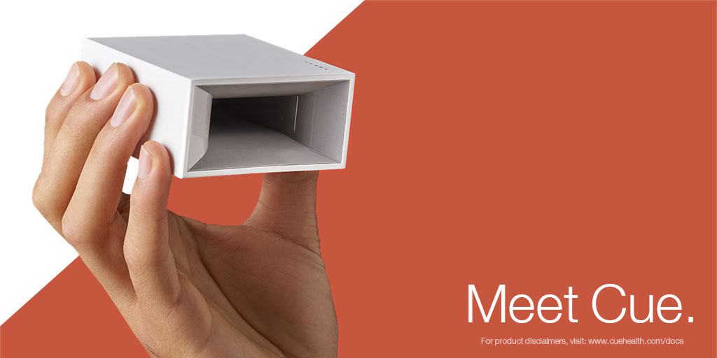 The lab that fits in the palm of your hand. Get lab-quality COVID-19 test results in just 20 minutes, 24/7 virtual care, e-prescriptions and more. #GoCue. Go You.