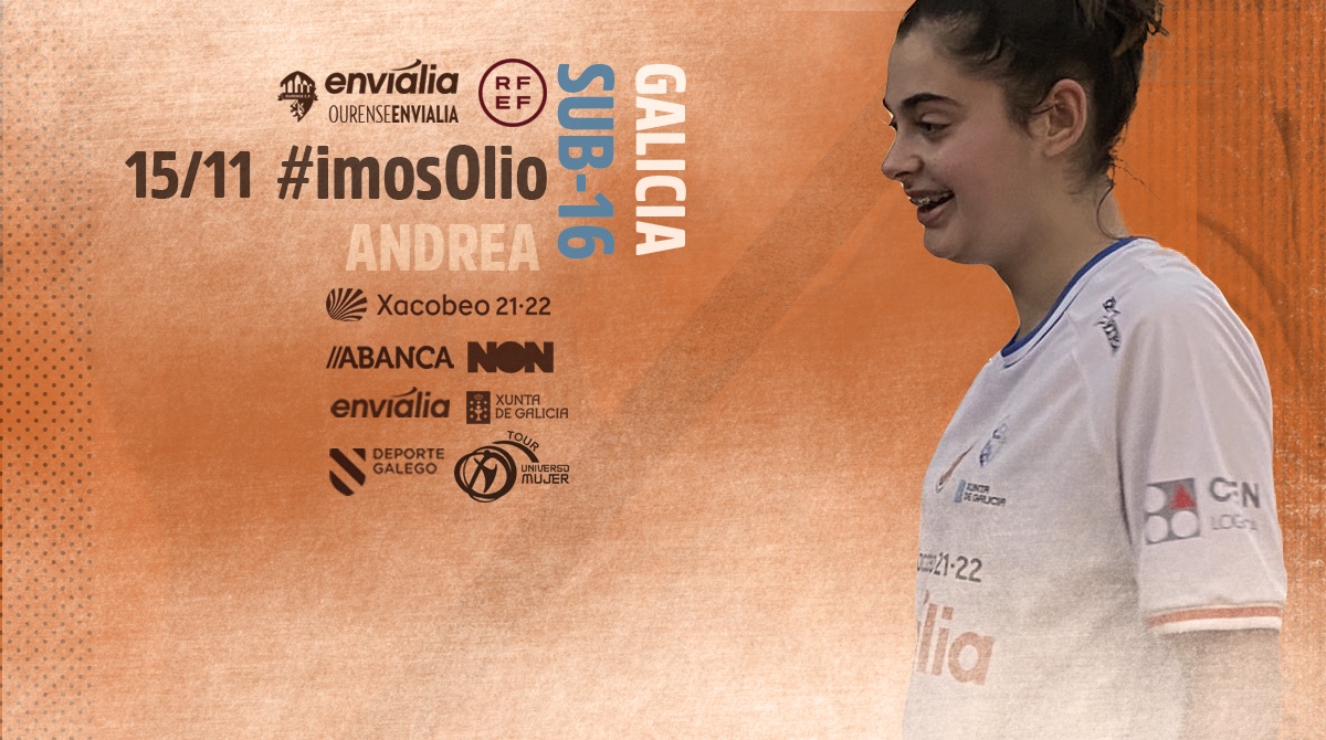 OUontimeFSF's tweet photo. 😃⚽️SEL. GALLEGA // SUB-16
🏅SUB-16
📆15/11
⏰ 19:15H
📍#boqueixón
ANDREA convocada de nuevo con la selección gallega.
¡Enhorabuena! A disfrutarlo
🚀🧡 #enviBase #imosOlio #BASE
#ourensEnvialia #aForzaDoLobo #oNosoValor #ubuntu #libresParaSer #fsf #futsal #futsalfemenino https://t.co/NXPp80GoP1