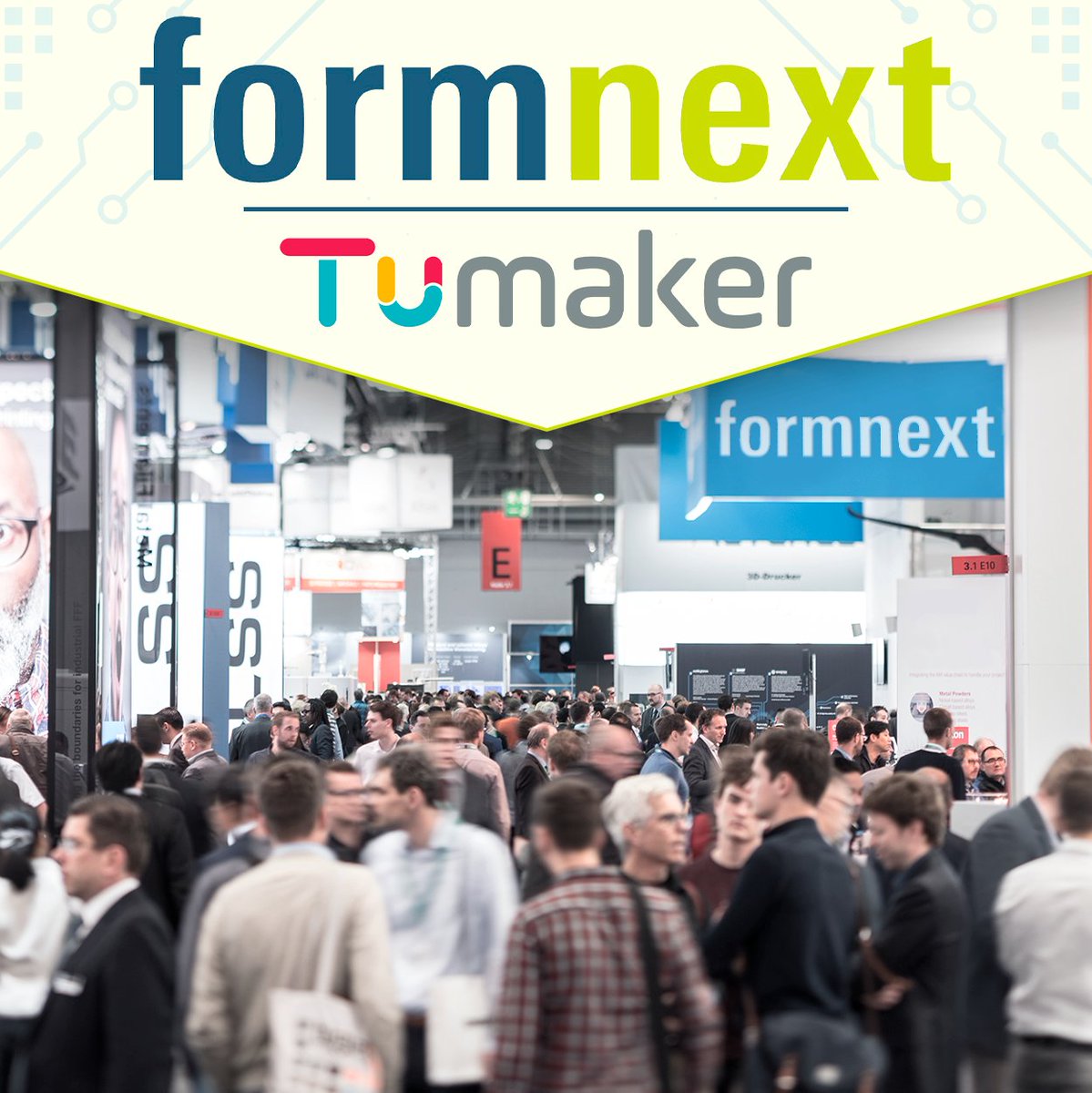 Demain @formnext_expo commence

Découvrez les produits @Tumakers au stand 11 / 110-D68.

Nous vous attendons!

Le salon de la fabrication additive le plus important d'Europe commence. Demandez votre billet: visitortickets.messefrankfurt.com/ticket/en/tick…

#Formnext #impression3D #3Dtechnologie #pellets