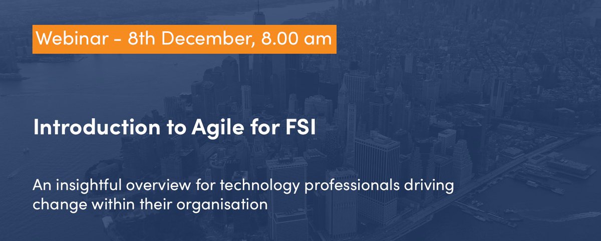 JumarTechnology's tweet image. Tomorrow we are hosting our free online event: Introduction to agile for the financial service Industry.  To register, visit: lnkd.in/dmNVyRxG
#agiledevelopment #agile #financialservices #it #technology