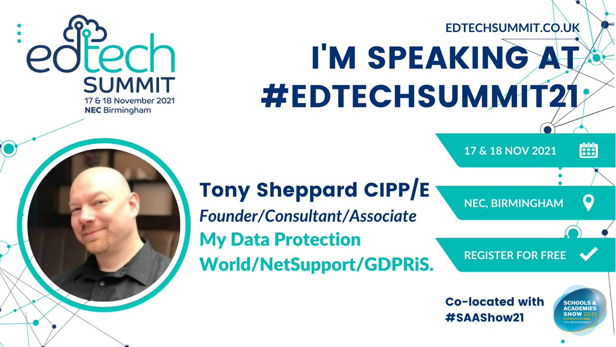 myworldofdata's tweet image. I will be at #EdTechSummit21 on Wednesday 17th November, 1:50 pm - 2:35 pm Main Stage -
Should Data Analytics Drive Strategies?
Always happy to discuss anything F2F too. See you there.