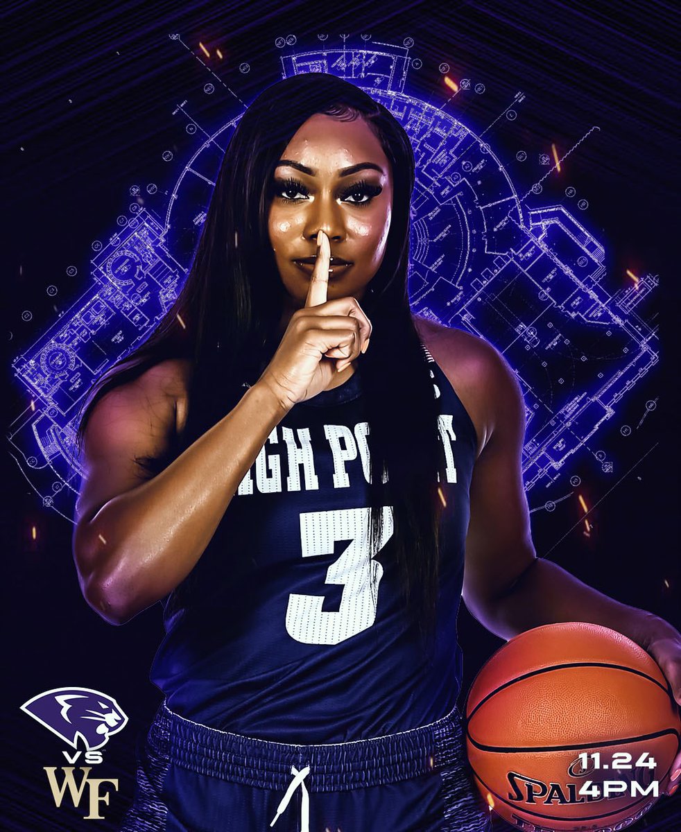 HighPointSports's tweet photo. PANTHER FANS‼️

Before enjoying some🦃on Thanksgiving...

The Women's Basketball team needs your support on Wednesday, November 24 at 4 pm as they take on Wake Forest in the Qubein Center! 

#GOHPU #H3U #OCOU #OurCityOurUniversity https://t.co/L3YAtBZrHX