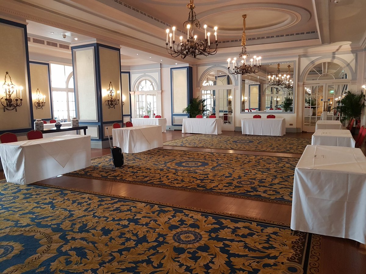 SWCouncils's tweet photo. We've arrived. Exhibitor space all set ready for exhibitors to arrive. What a lovely room #PManagers21 https://t.co/MuDF96kKZ2