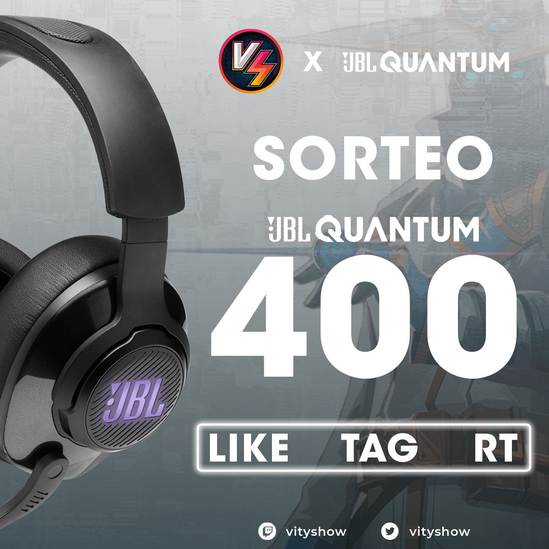 vityshow's tweet photo. 🎁JBL Quantum 400 GIVEAWAY🎁
👥Follow : @vityshow &amp; @JBLQuantumESP 
❤️ RT + LIKE
✌️ Menciona 2 amigos 

🚩El dia 27 acaba el sorteo y se da el ganador en directo!! https://t.co/6hpTmURwDG