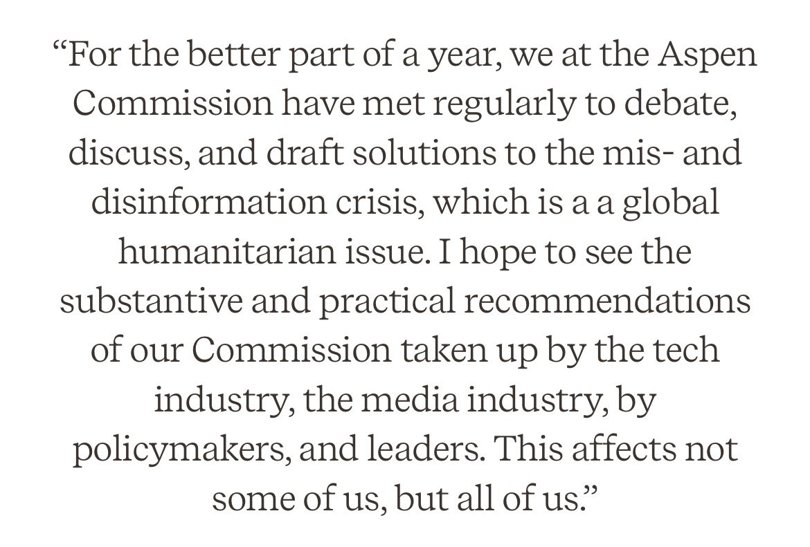 Harry : “I hope to see the substantive and practical recommendations of our Commission taken up by the tech industry, the media industry, by policymakers, and leaders. This affects not some of us, but all of us.”
#PrinceHarry #AspenInfoCommission