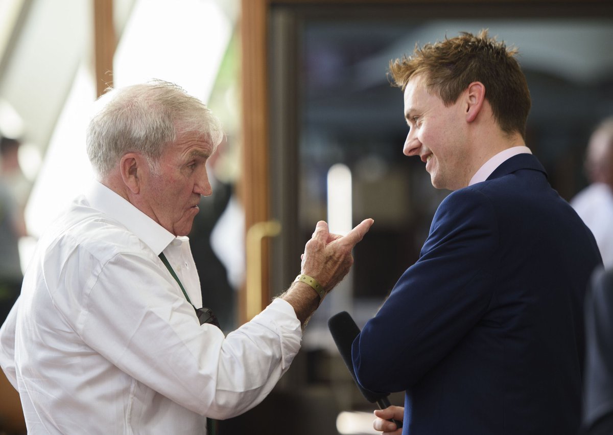 Euanmc1's tweet photo. One from the archives. Can’t remember what he was saying but can be 100% sure it was funny, warm and engaging because Bertie Auld was never anything else. RIP Sir. https://t.co/jHPTwLarMA