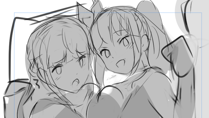 今回のFANBOX絵は情報量がいつもの1.5～2倍くらいなので早めに着手中。早めだけどたぶんかかる時間はいつもと変わらないかも… 