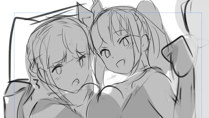 今回のFANBOX絵は情報量がいつもの1.5～2倍くらいなので早めに着手中。早めだけどたぶんかかる時間はいつもと変わらないかも… 