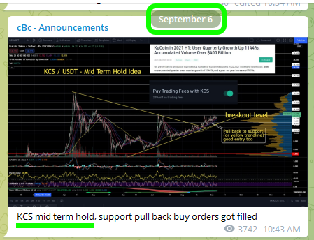 Some people just want to be told what to buy and hold.. $KCS bangin' finally.