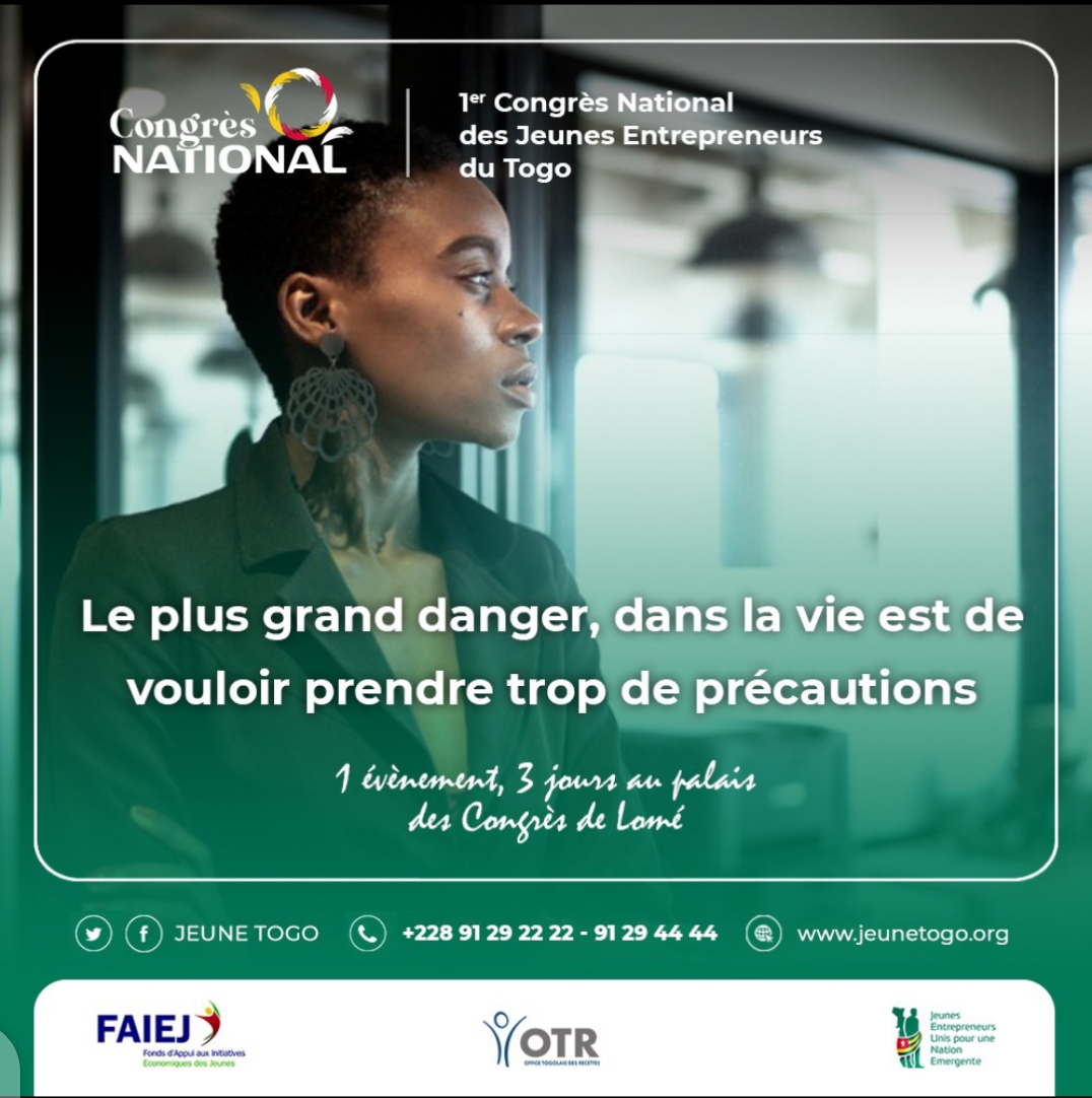 JeuneTogo's tweet photo. .la règle N⁰1 en entrepreneuriat c'est le goût du risque...
 Le premier congrès National des jeunes entrepreneurs se prépare ...
 #Jeunes entrepreneurs du TG
@FEGnassingbe
@DogbeVictoire
@CommercegouvTg
@SandraA_JOHNSON 
@kmnatchaba
#allons -yPersonne faisant la https://t.co/3R51Nw5XS9
