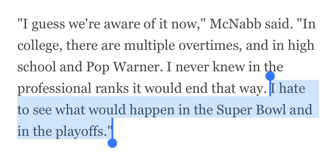 Big Cat on Twitter: "With a tie in Week 10 it was time to remember the  greatest quote of all time by Donovan McNabb in 2008 after the Eagles tied  the Bengals