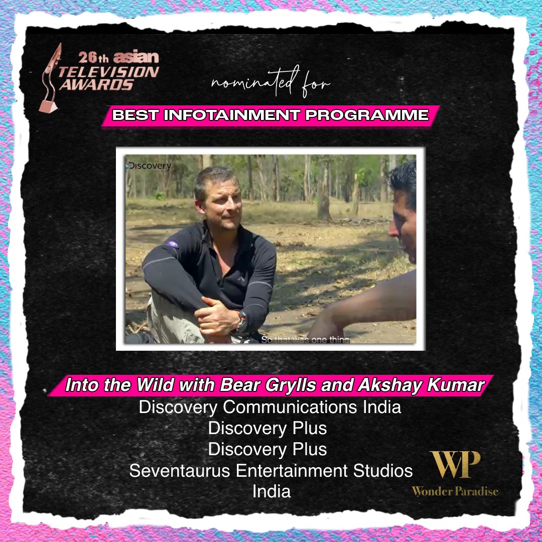 AsianTVAwards's tweet image. Physical Education Grade 9 , Ei2Tech Inc #DepedTV 
 
Mission Frontline with Rana Daggubati , Discover Communications India #DiscoverPlus #SeventaurusEntertainmentStudios @discoveryplusIN

Into the Wild with Bear Grylls and Akshay Kumar , 
Discover Communications India