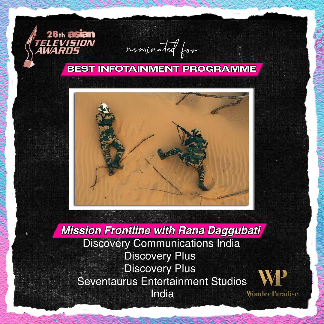 AsianTVAwards's tweet image. Physical Education Grade 9 , Ei2Tech Inc #DepedTV 
 
Mission Frontline with Rana Daggubati , Discover Communications India #DiscoverPlus #SeventaurusEntertainmentStudios @discoveryplusIN

Into the Wild with Bear Grylls and Akshay Kumar , 
Discover Communications India