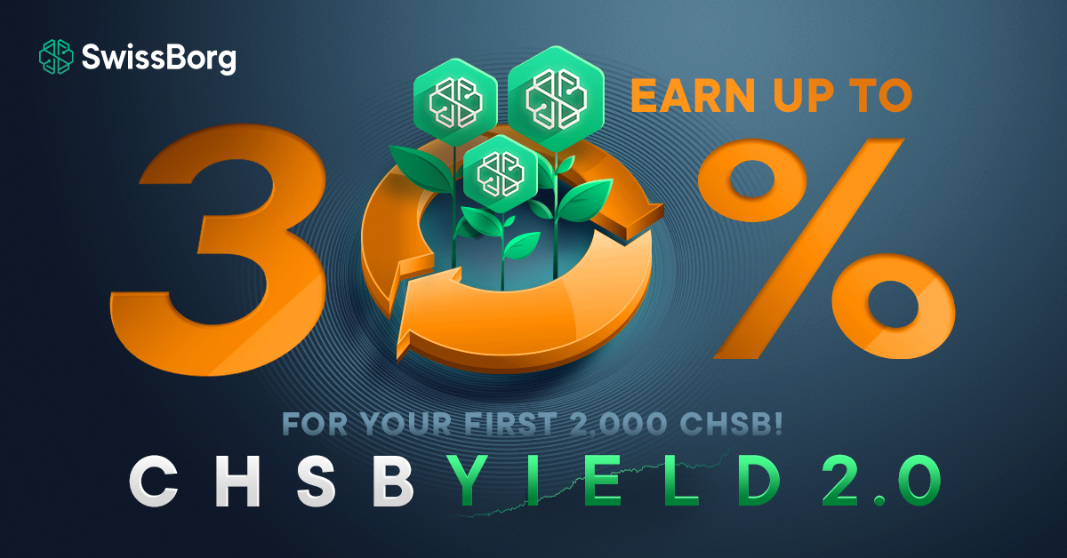 Coming soon in your #SwissBorg app. A new way to generate yield that is a win-win for everyone. Even those just starting their portfolios. Elevate your wealth with #CHSB2PointOh. Go premium to maximise your benefits. Calculate the yield you can generate: swissborg.com/chsb-yield#yie…