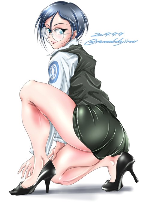 @sabatoran ふと気になって自分のルミ過去絵、見直してみたらお尻アングルしか描いてなかったですww 