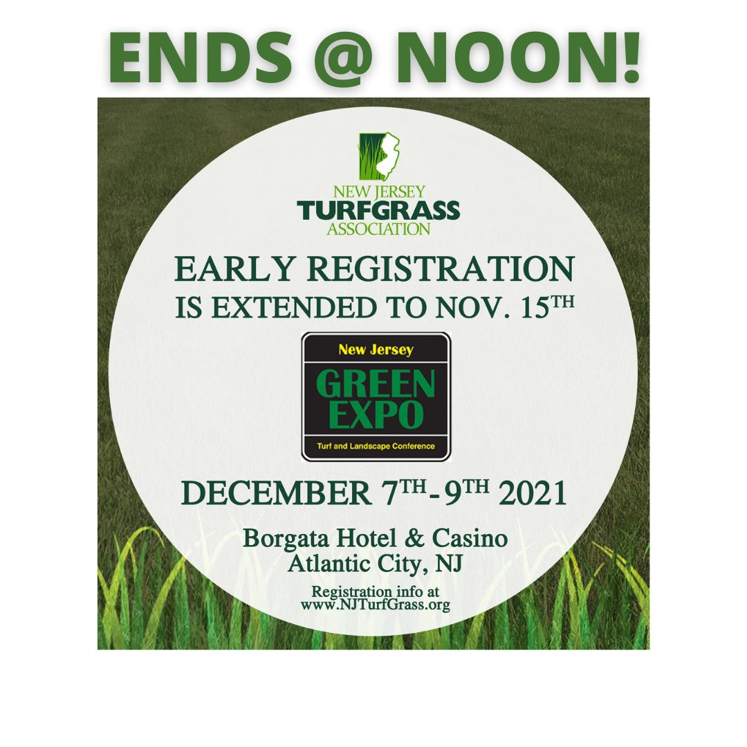 NJ Turfgrass Assoc (@njta_turfgrass) on Twitter photo Last chance to lock in your discounted rate for your stay at the Borgata! This year is going to be a blast and we can NOT wait to see everyone in person! Last chance to lock in your discounted rate for your stay at the Borgata! This year is going to be a blast and we can NOT wait to see everyone in person!