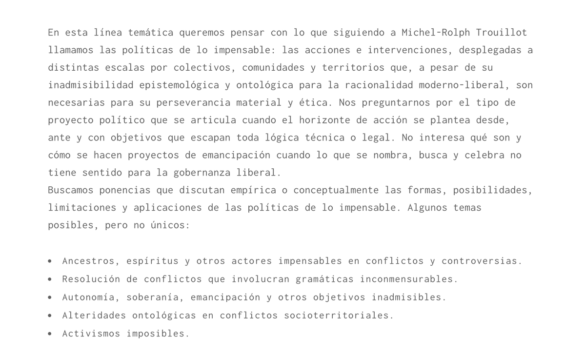 ¿Cómo hacer política cuando la definición del problema y sus soluciones es inconcebible para la racionalidad tecno-liberal?

Junto a <a href="/valemoraima/">Valentina Moraima Acuña Bravo</a> <a href="/enzo_isola/">Enzo Isola</a> 🔥 recibimos ponencias para panel "Políticas de lo impensable: cómo hacer, pensar e intervenir en el límite de lo posible"