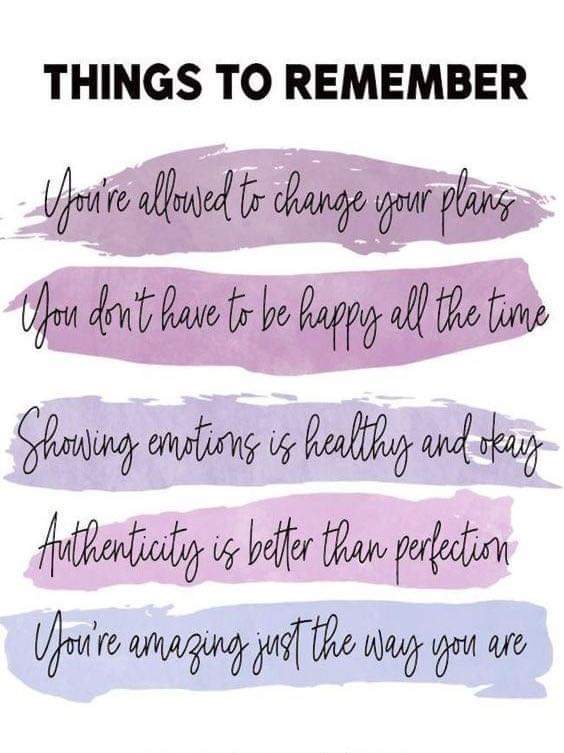 Things to remember in our everyday lives. #personalchallenges #wellbeingmatters