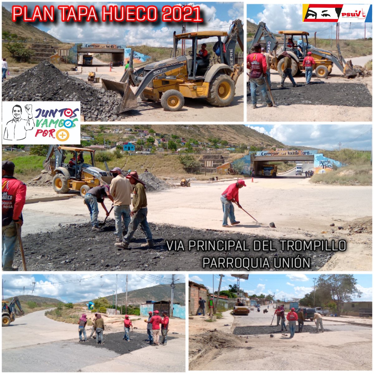 Yoleidaalvarez9's tweet photo. #15Nov| Cumpliendo las orientaciónes de nuestro alcalde Chavista @LuisJonasReyes.
A través del plan Tapa Huecos, Emica continúa los trabajos de
rehabilitación en la vía principal del sector el Trompillo, Parroquia Unión #IribarrenTieneConQué #VictoriaMusical @PartidoPSUV https://t.co/b9VmU09KKo
