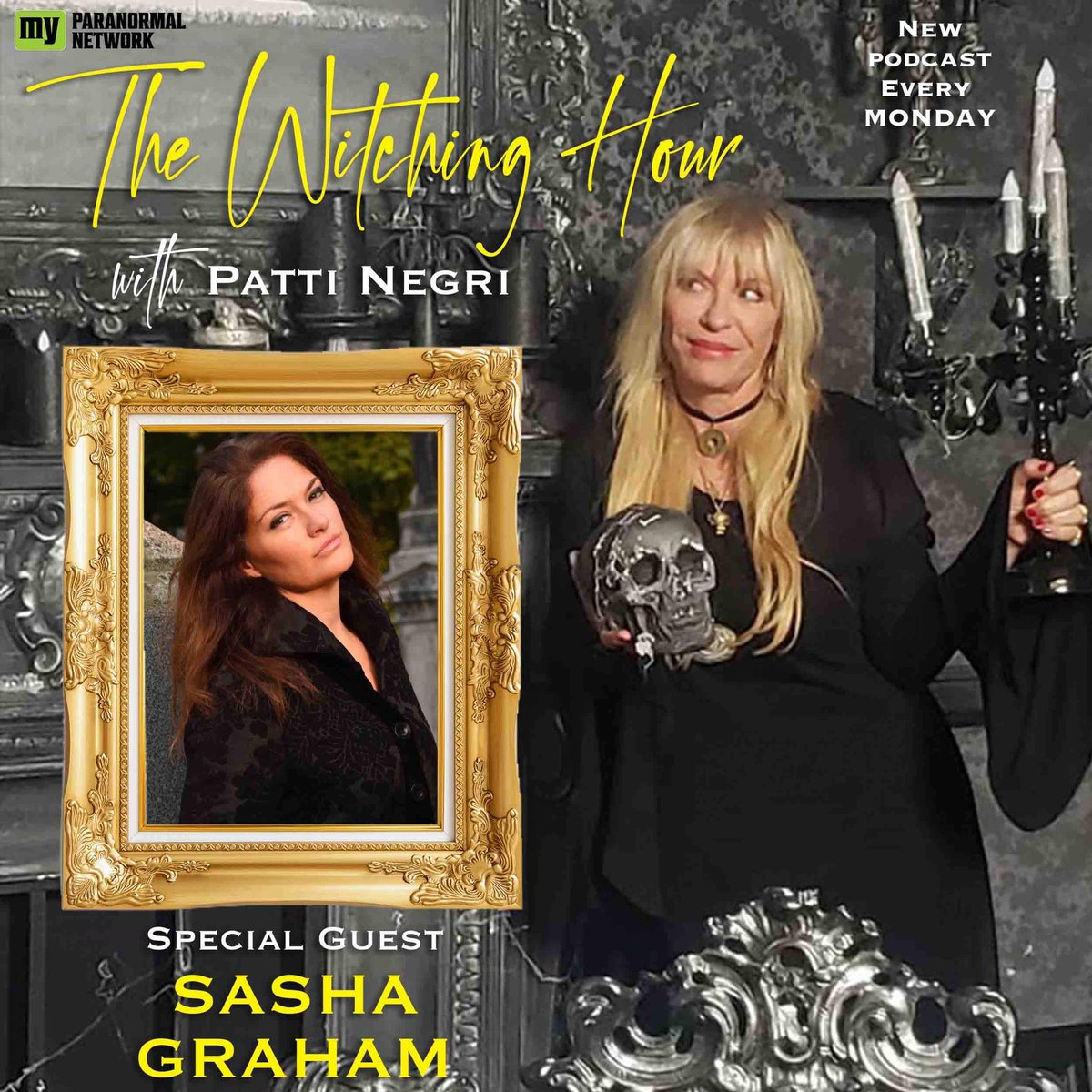 PattiNegri's tweet photo. New Witching Hour Podcast with @SashaGraham out today! Hosted by @MyParanormalNet https://t.co/0kL18jX5bH #SashaGraham #Tarot @LlewellynBooks #365Tarot #PattiNegri #myPN #witchcraft #witch #weightlossmagic #magick #psychic #medium @co_conspiracy @lynkpublicrela1 https://t.co/oSyKVjCPiZ