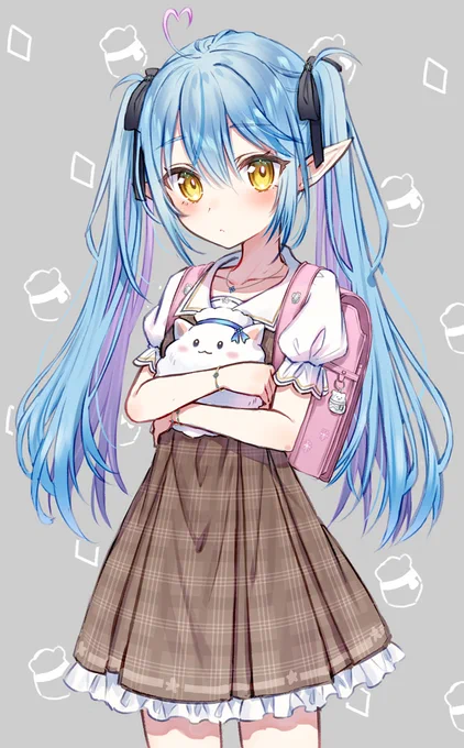 小学生だったときのラミィちゃん
(お誕生日おめでとうございます!!)
#LamyArt 