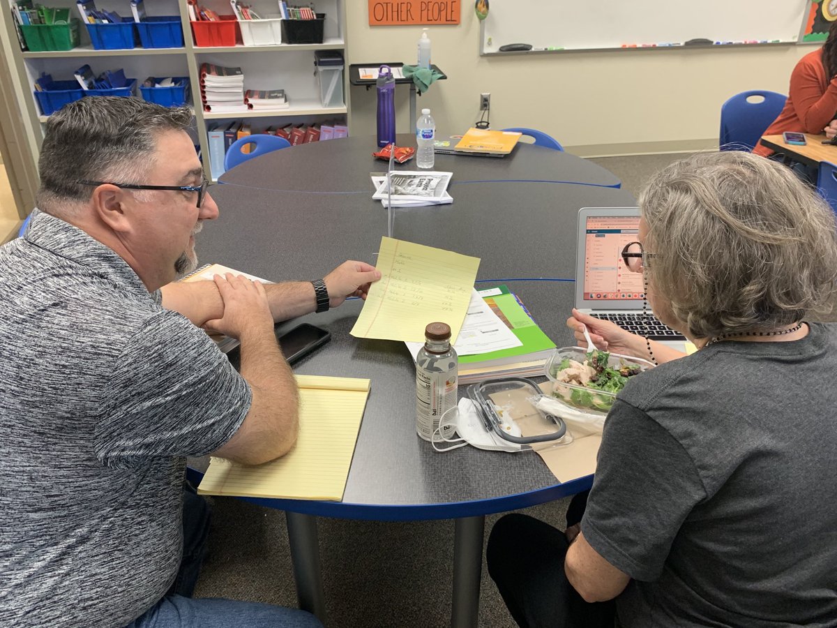 TESTrailblazers's tweet photo. The TES PLCs are hard at work, analyzing data and strategically planning! ⁦@POEKPOE⁩ #Gratitude #BeTheLight https://t.co/gHwKYSgBZX