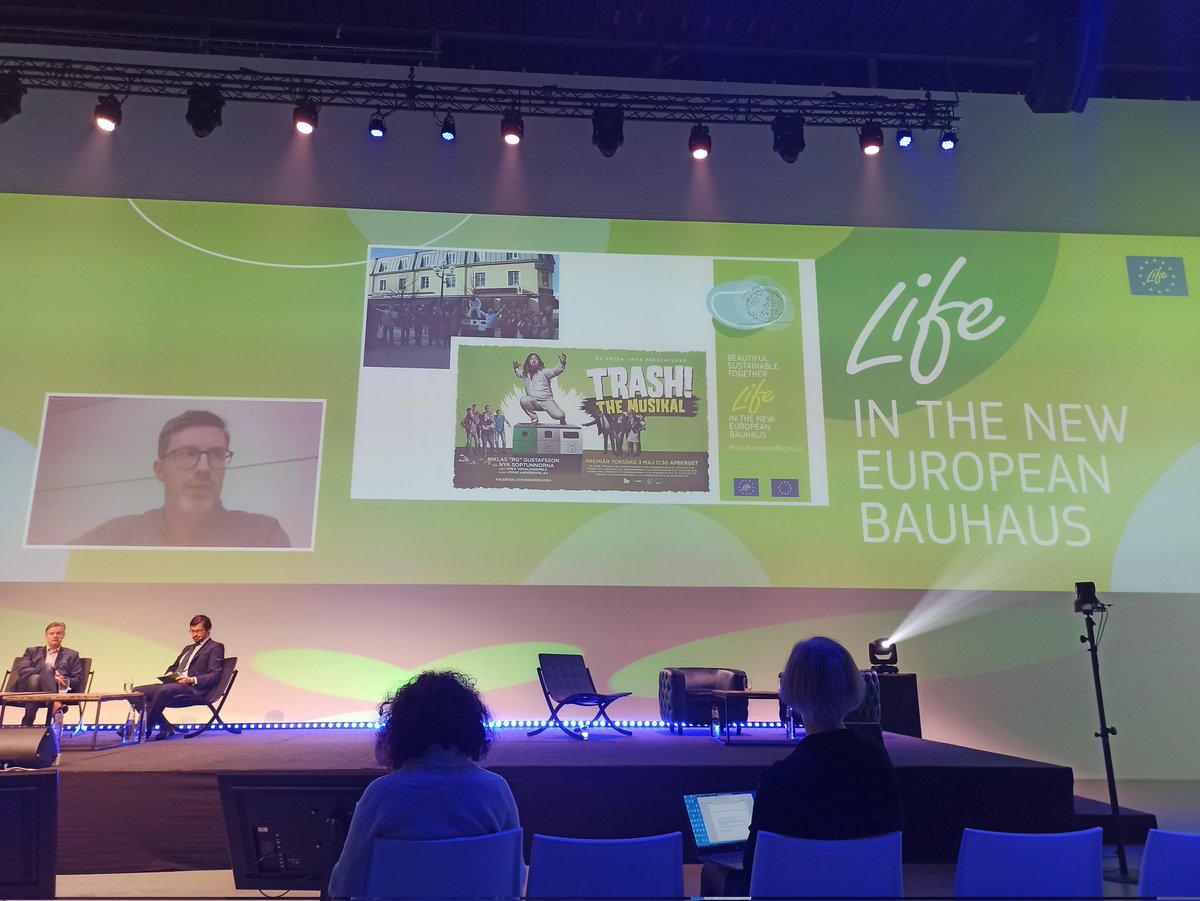 marainblue's tweet photo. Long lasting climate and environmental action comes from awareness and people's engagement. Art has a fundamental role on behaviour change - shown by LIFE GREENCIT project. #NewEuropeanBauhaus #LIFE https://t.co/4YfncyL9EI