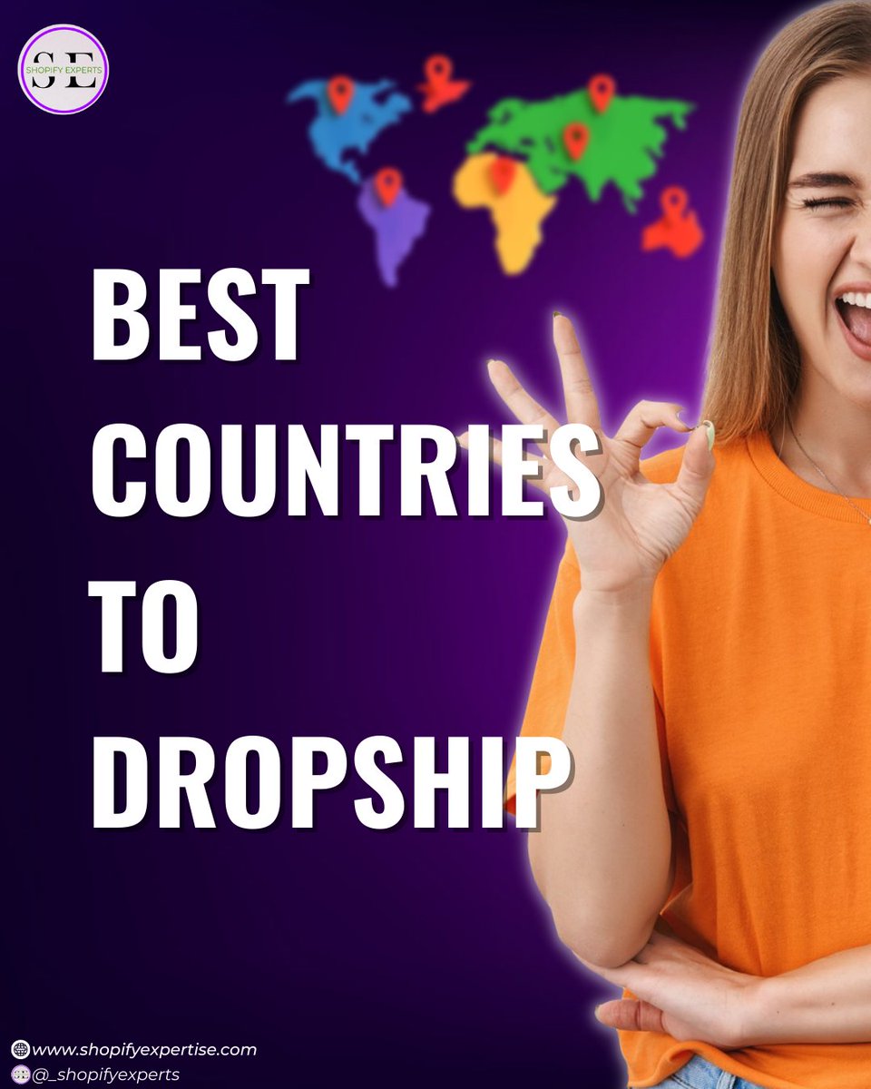 _shopifyexperts's tweet image. Best Country to Dropship

#dropshipping 
#ecommercebusiness