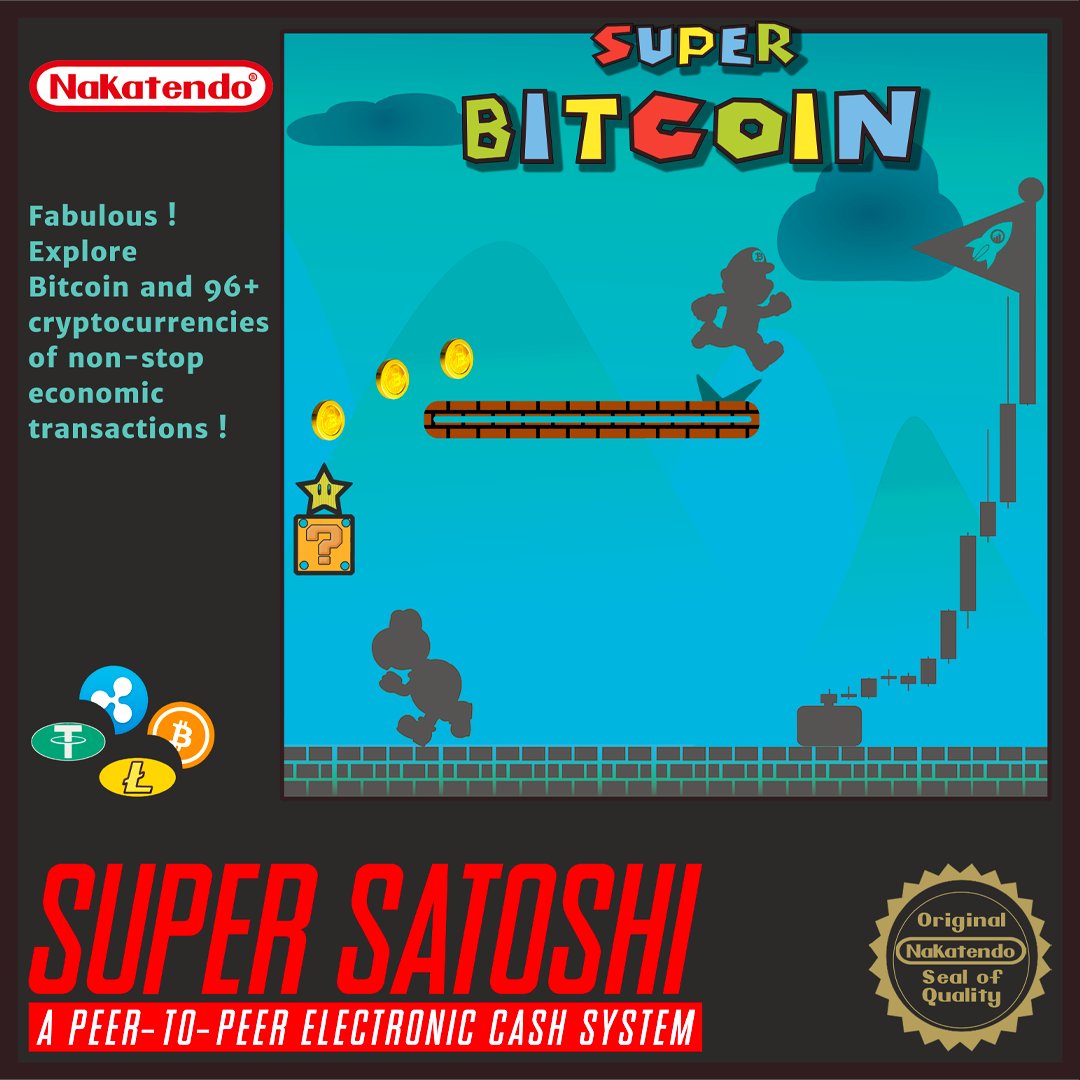 MemeCoinTravel's tweet photo. If Mario met Bitcoin...? NFT 1/1 available on Rarible@MemeCoinToken. Link in bio ! #NFTs #NFT #NFTdrop #NFTCommunity #nft #nfts #nftart #nftartist #nftdrop #nftsale #nftcommunity #nftcollectors #nftcollection #cryptoart #raribleNFT @rarible https://t.co/Z2C4Vpvj29