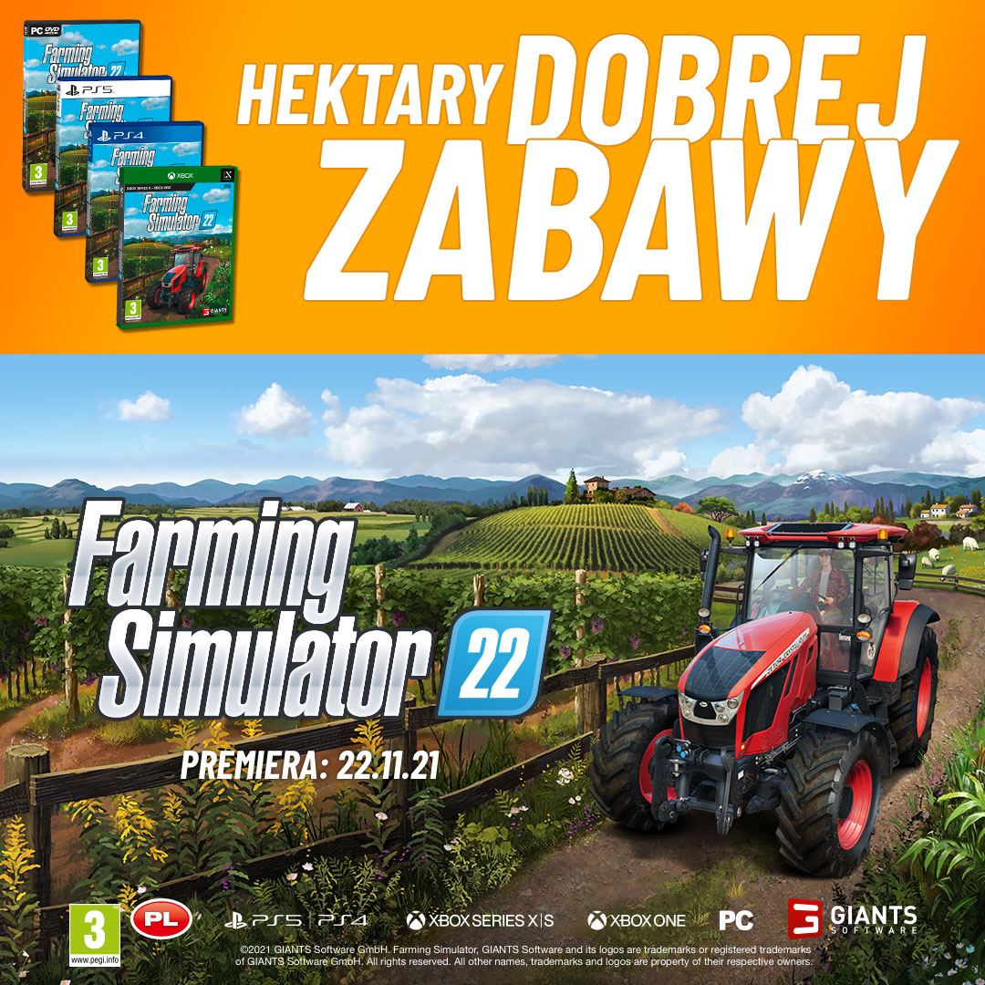 Konsoleigry's tweet photo. Za dokładnie tydzień premiera nowej gry z uznanej serii - Farming Simulator 22🚜🌾🌻 Grę z gwarantowaną dostawą na dzień premiery zamówicie u nas:↙️↙️↙️
https://t.co/ReKRVsRjab https://t.co/CNemJaLYg7
